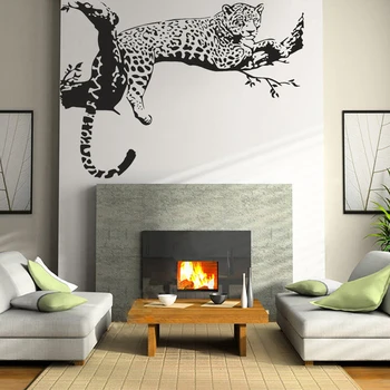 Gepards, Sienas Uzlīmes, Jaguar Leopard Decal Āfrikas Dzīvnieku Radošo Mājas Dekoru Panther Guļamistaba, Dzīvojamā Istaba Dekorēšanas Māksla Sienas