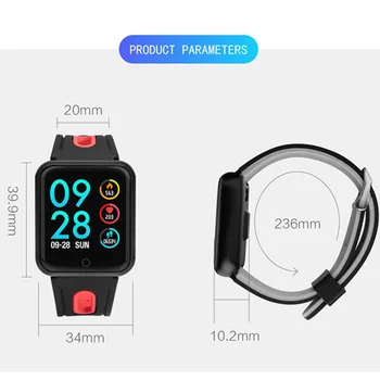 Sporta IP68 Smart Skatīties P68 fitnesa rokassprādze darbības tracker sirds ritma monitors asins spiedienu, ios, Android vai apple iPhone, 7 x