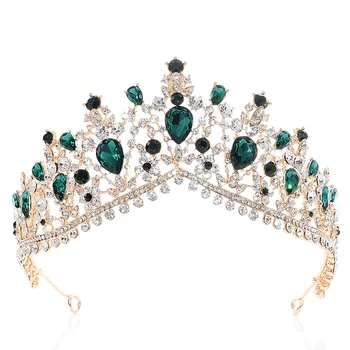 Jaunākās Dizaina Eiropas Red Crystal Crown Cepures Līgavas Kāzu Matu Aksesuāri, Rotaslietas Līgava Tiaras Princese Vainagi
