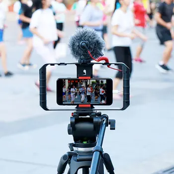 Tipa foto turētājs mobilo telefona intervijas video ierakstīšanas plaukts Mikro filmu uzņemšana turētājs metāla kameras stabila Plauktu CD50 T