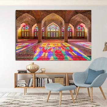 Mūsdienu Islāma Ēka, Mošeja, Plakātus, Kanvas Izdrukas, Gleznu pie Sienas Attēlu Ramadāna Mājas Dekors Dzīvojamā Istaba Cuadros
