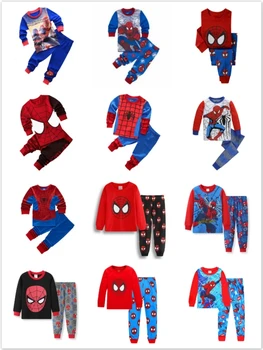 Bērniem Spider Komplekti Elza Anna Karikatūra Izdrukāt Naktsveļu Meitenes Ģimenei, Pidžamas Bērniem Drēbes Sleepwear Bērnu Pidžamas