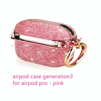 Sudraba/Rozā Rhinestone austiņas gadījumā ar āķi anti-fall Bluetooth austiņu Modes Aizsardzības box iphone earphon piederumi