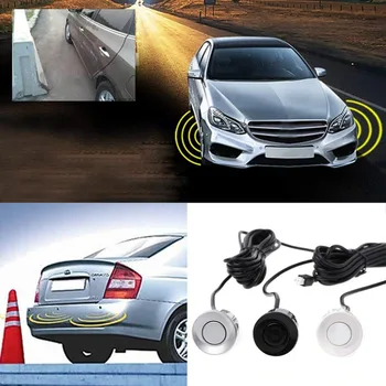 Auto Auto Reverse Palīdzības Rezerves Radaru Sistēma ar 4 Parkošanās Sensori Attāluma Noteikšanas + LED Distances Displejs + Skaņas Brīdinājums
