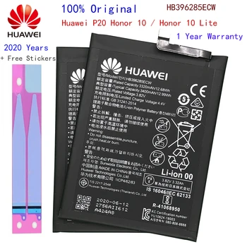 Hua Wei Nomaiņa Tālruņa Akumulatora HB396285ECW 3400mAh par Huawei P20 / Gods 10 / Gods 10 Lite Oriģinālo Akumulatoru