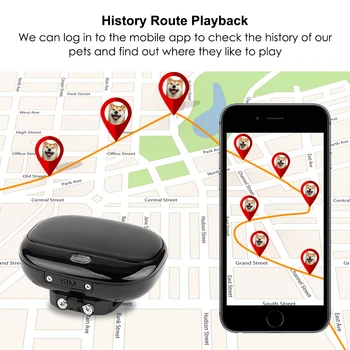 Pet GPS Tracker 4G LED Ūdensizturīgs Inteliģento Automātisko Balss Uzraudzības Mobilā Tālruņa Pieslēgums Reālā laika WiFi Pet Dog Tracker