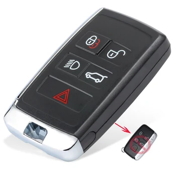 KEYECU Modificētu Smart Remote Auto Atslēgu 315MHz/433MHz Fob par Land Rover LR2 LR4 2012. -. gadam,Range Rover Evoque /Sports KOBJTF10A