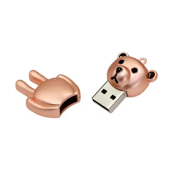 USB Flash Disks 128GB Karikatūra Dimanta Maz Pendrive Usb 2.0 4GB 8GB Kristāla Panda Pen Drive 16GB Atslēgu Gredzens USB Atmiņas Disku