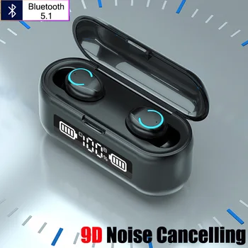 9D Stereo Bezvadu Austiņas IPX7 Ūdensizturīgs Earbuds, Sprots Bluetooth Austiņas Trokšņu Atcelšana Austiņas Bezvadu Austiņas Tws