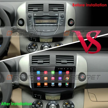 Android 10 GPS Navi Auto Multimediju DVD, Video Atskaņotājs Toyota RAV4 Rav 4 2007 2008 2009 2010 2011 2012 Ar Radio, Gps 2DIN BT