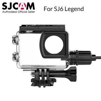 Sākotnējā SJCAM SJ6 Leģenda/SJ7 Star Motociklu Ūdensizturīgs korpuss ar USB Kabeli SJ6 Leģenda SJ7 Zvaigžņu Rīcības Kameru Piederumi