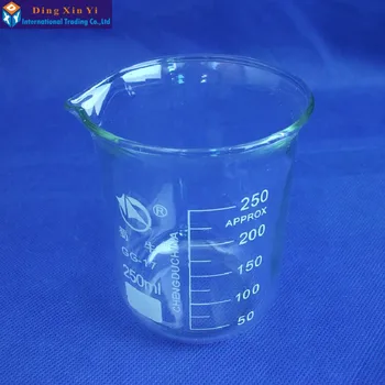 1PC SHUNIU 250ml stikla vārglāzē, laboratorijas stikla trauki dropshipping