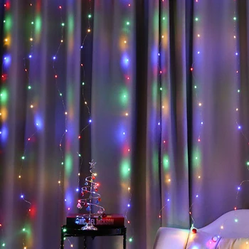 3M USB LED Aizkaru String Lights Flash Pasaku Vainags Tālvadības pults, Lai Ziemassvētku Eglītes Jaunajā Gadā Āra Kāzu Puse, Mājas dekoru