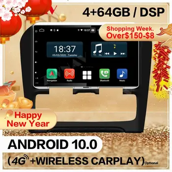 4G+128G Bezvadu 2 Din Citroen C4 2012 2013 Android 10.0 Ekrāna Atskaņotājs Audio Radio, GPS Navi, Wifi, Galvu Vienība Automātiski Stereo