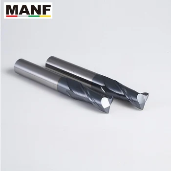 MANF HRC50 2 Flauta 5mm 4mm 6mm 8mm 50L-100L Volframa Kobalta Sakausējuma Beigām Milll Volframa Tērauda frēze Par Pelējuma Apstrāde
