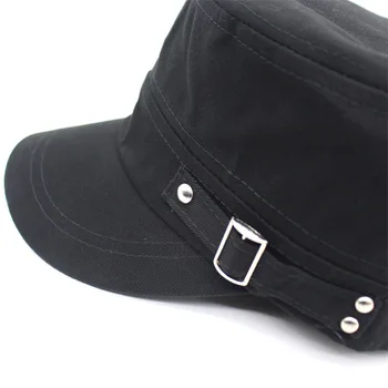 2019 JAUNU Modes Vīriešu Cepure Sievietēm, Vīriešiem Vintage Militārās Snapback Cepure Ikdienas Cepures Ooutdoor Saules Cepure Plakanā Top Hat Kaulu