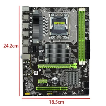 X58 Datoru Mātesplati, 1366-Pin DDR3 RECC Atmiņas Darbvirsmas Datoru Spēle, kas Pamatplatē, kas Atbalsta X5650 I7CPU Komplekts