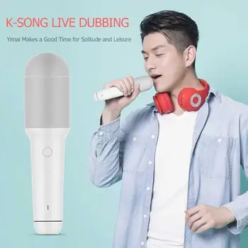 Xiaomi Youpin YMI Bluetooth Rokas Integrētu Karaoke Mikrofons Bezvadu Ierakstu Piemērota Tipa-C Mic Ģimenes Saietiem