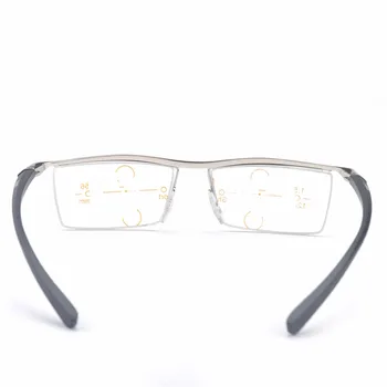 MINCL/Vīriešu tr90 Lasītājs Netālu Tālu redzes dioptrijas 2018 Saprātīga attāluma dual progresējoša multifokāla brilles ar kasti FML