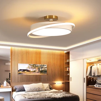 Balta/Melna Krāsa Modernu led griestu gaismas viesistaba, guļamistaba, kabinets home Apaļa Griestu Lampa Bezmaksas Piegāde
