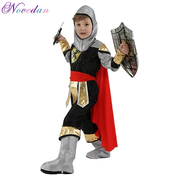 Halloween Cosplay Bērniem Maskēties Puse Karaļa Bruņinieks Warrior Kostīmi Zēniem Karavīrs Bērniem, Uzstādīt Jaunu 2020