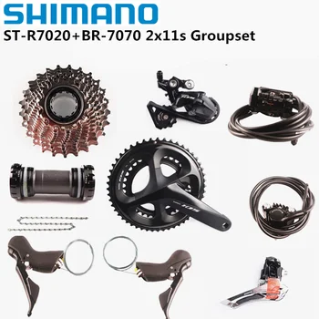 SHIMANO 105 R7000 R7020 R7070 2x11 Ātrums 170/172.5/175mm 50-34T 52-36T 53-39T Road Bike Velosipēdu Komplekts Groupset