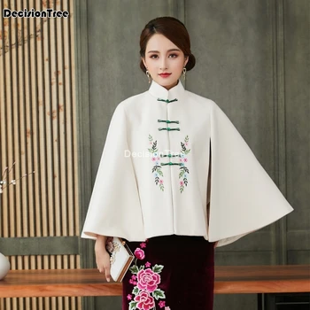 Ir 2021. hanfu topi ķīniešu tradicionālajā tērpā apģērbi sievietēm hanfu tang atbilstu ķīnas hanfu mētelis tradicionālo cheongsam apmetnis