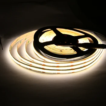LEGELITE COB LED Strip Gaismas 4000 Dabiskais apgaismojums 12V 24V Jaunu Augsta Blīvuma Elastīgu LED Lentes Dzīvojamās Istabas Sienas Apdares Gaismas