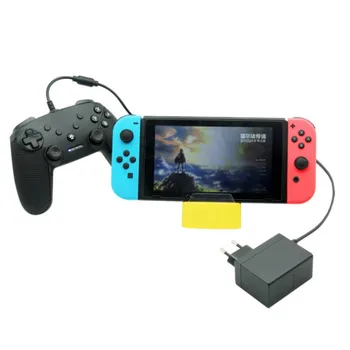 Jaunu Uzlādēšanas Doka Staciju Uzlādes Bāze Ar USB CENTRMEZGLU, Nintendo Switch/Slēdzis Lite Dzeltena Izturīgs