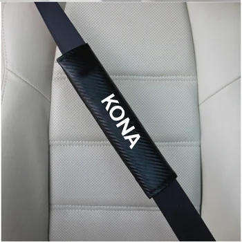 2gab PU Modes Automašīnas Drošības jostas plecu Polsteri Automašīnas drošības Jostas Vāks Hyundai Kona