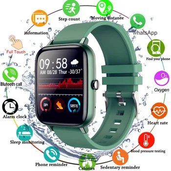 Bluetooth Zvanu Smart Watch Sievietes Vīrieši Ip67 Waterproof Sports Fitness Tracker Pulksteņi Asins Spiediena Monitoru, Pedometrs Smartwatch