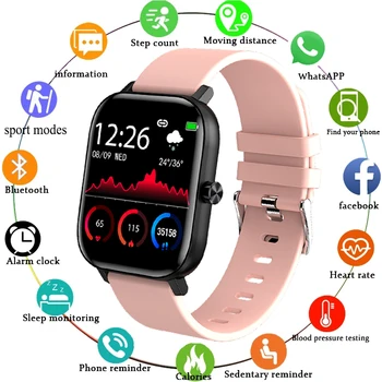 LIGE Jaunu Bluetooth Zvanu Smart Skatīties Sieviešu skārienekrānu Fitnesa Tracker asinsspiediens Gudras Sievietes Smartwatch Vīrieši Xiaomi Huawei