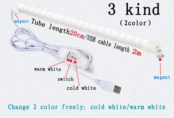 5W-5V, Galda lampa USB led Galda Lampa 24 LED Galda lampa ar Klipsi Gultā, Lasot grāmatu Gaismas LED Galda lampa Galda Touch 3 Režīmi