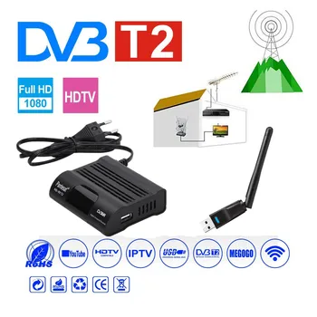 DVB HD 99 T2 Uztvērēju, Satelītu Wifi Bezmaksas Digitālās TV Kastē DVB T2 DVBT2 Tuner DVB C IPTV M3u Youtube Set Top Box