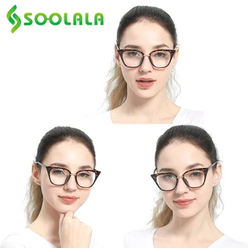 SOOLALA Lielajam Tauriņš Cat Eye Lasīšanas Brilles Sieviešu Rāmi Tālredzīgs Presbyopic Brilles lasīšanai 0.5 1.0 1.5 2.0 līdz 4.0