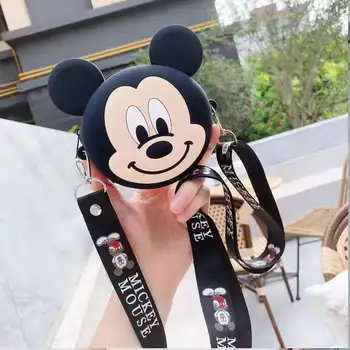 Disney mickey mouse Jauns Monēta Maku dāma minnie plecu messenger bag Gudrs, Kartes Soma, Kartes Iepakojums Karikatūra Silikona Uzglabāšanas Maiss