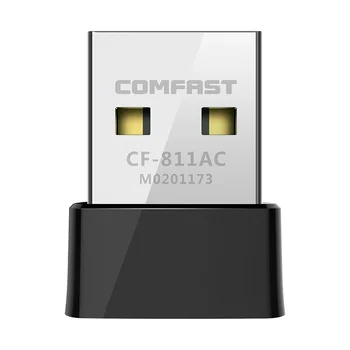 COMFAST Mini Tīkla Karte Dual Band 2.4 G&5.8 G lielu Enerģijas 650Mbps 802.11 AC Antenu Klēpjdators, Desktop Window XP/7/8/10 KF-811AC