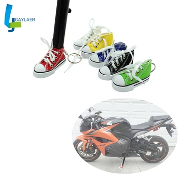 Motocikla Sānu Statīvs Statīva Pagarinājums Plāksnes Mini kurpes Keychain, Motociklu kāju izmanto Motociklu taustiņu ķēdi