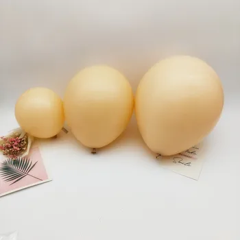 Macaron Baloni Arkas 187pcs Persiku Apelsīnu Balonu Vainags 18inch Jumbo Baby Dušas Kāzu Fona Dekorēšana Grupa Krājumi