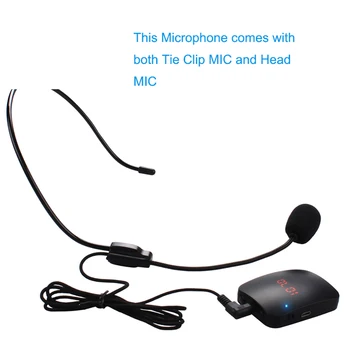 Bezvadu Mikrofonu, FM Radio Raidītājs, Austiņu Apkakles gidu, Bluetooth mikrofons runu pastiprinātājs pastiprinātājs Megapho