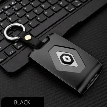 Auto Atslēgu aizsargs Automašīnu atslēgu uz lietu turētājs melns pelēks zelta Renault koleos Kadjar Keychain Atslēgas Ar Atslēgu Riņķi