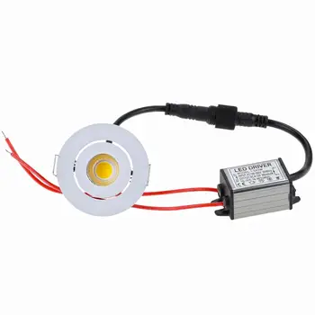 Ūdensdrošs LED Down gaismas Regulēšana Regulējamas 3W AC90-260V/DC, LED IP65 Downlight Āra Led Griestu Lampas MINI LED Spot Krāsu