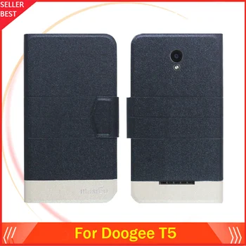 5 Krāsas, Super! Doogee T5 Telefonu Gadījumā Ādas Pilna Uzsist Tālruņa Vāciņu,Līdz 2017. Augstas Kvalitātes Modes Luksusa Tālruņu Piederumi