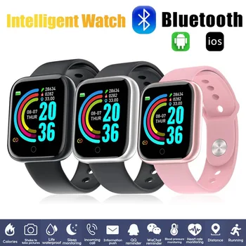 Smart Skatīties Vīrieši Sievietes Smartwatch Android, IOS Elektronika Smart Pulkstenis Fitnesa Tracker Silikona Bluetooth Smart-skatīties