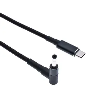 100W USB C C Tipa Vīrietis, lai DC4.0 X 1.7 mm Vīrietis PD Lādētāja Savienotājs Adaptera Kabeli, lai Xiaomi RedmiBook 14 Lenovo 1.8 m