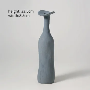 Mūsdienu Modes Radošās Keramikas Vāze Minimālisma Morandi Krāsas Modelis Istabas Mājas Rotājumi Ziemeļvalstīm Tēlniecības Mākslas