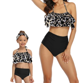 Hirigin Augstas Wasit Peldkostīmi Ģimenes Saskaņošanas Peldkostīmu Māte Un Meita Der Bikini Komplekts 2020 