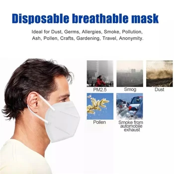 50GAB FFP2 Sejas maskas CE aizsardzības masku pm2.5 higiēnas maska Ātra piegāde sporta maskas, respiratori maskas KN95 mutes maska PM009