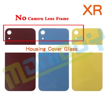 New Augstas Kvalitātes Aizmugurējā Stikla iphone XR Aizmugurējais Korpusa vāks Stikla Akumulatora Vāka Aizmugurējās Durvis Nav Objektīva vai Fotokameras Lēcas