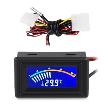 LEDSMITH LCD Digitālo Rādītāju, Termometrs-50-110.C Datoru Šasijas Automašīnas Ūdens Temperatūras Mērītājs C/F Katlu un Gaisa Kondicionēšanas